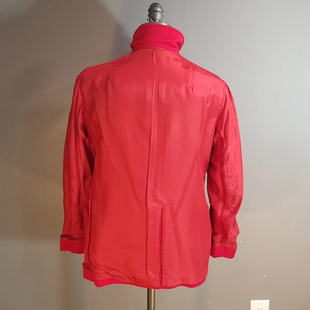 Fred Perry wool womens red blazer.  Oozing of quality.  Size 10 US fully lined - Picture 12 of 17